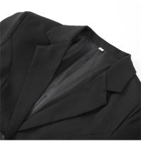 Elegante Mini Vestido Negro Blazer Para Mujer Con Cuello En V Y Mangas Largas Traje De Negocios Elegante Alta Cintura Adecuado Para Trabajo Y Fiestas - details 0
