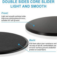 2PCS Discos Deslizantes Para Ejercicio De Fitness Y Yoga Equipos De Entrenamiento Muscular Para Hombres Y Mujeres Placa De Deslizamiento Para Deportes Internos En El Gimnasio - details 3