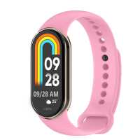 Ociodual Correa de Recambio Compatible con Xiaomi Mi Band 9 y Mi Band 8, de color Rosa Palo, Repuesto de Silicona Suave Flexible Sport Goma Transpirable - details 1