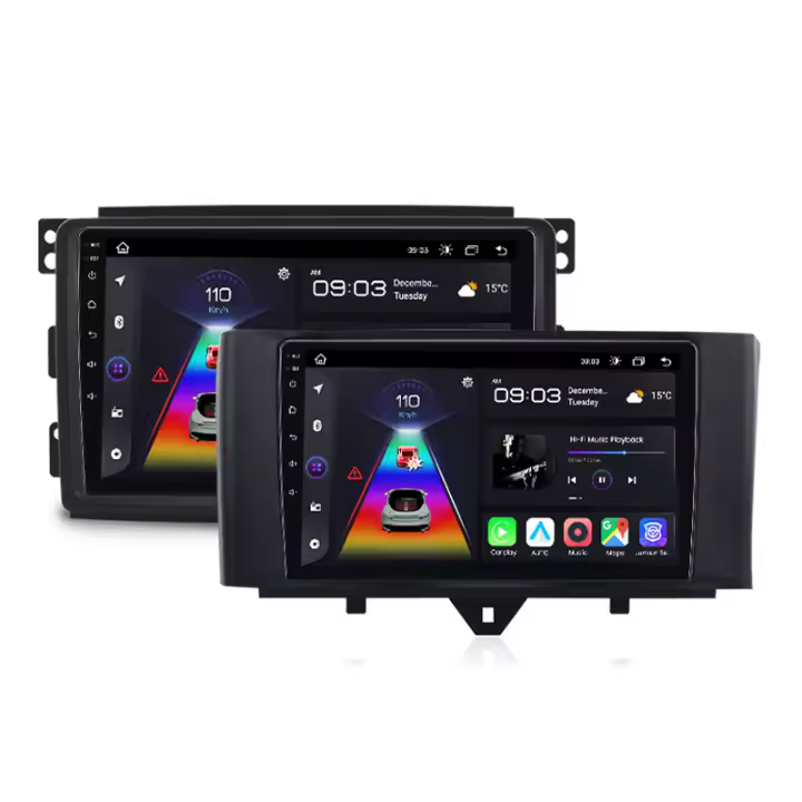 Junsun Radio Coche para Smart Fortwo 2011 2012 2013 2014 2015 AI Voice 2 din Pantalla Coche Android Auto Multimedia Navegación GPS Auto radio - 1