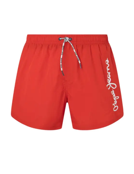 Bañador Pepe Jeans Finnick Rojo Hombre - Cintura Elástica Ajustable - 1