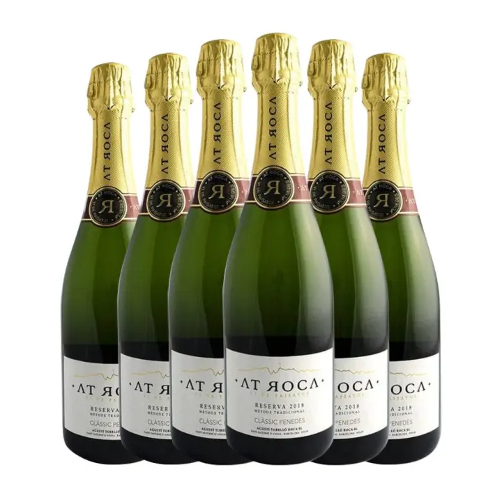 Cava Brut Reserva AT Roca 75 cl caja de 6 botellas - 1