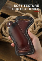 Cubierta De Cinturón De Cuero Vintage Para Herramientas Al Aire Libre Bolsa De Almacenamiento EDC Porta Knives Mini Plegables Soporte De Cuero Vaca Para Cuchillos - details 2