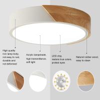 Luz de Techo LED Moderna Madera Ø30cm - 18W Natural - details 0