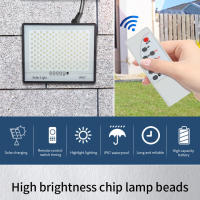 Lámpara Solar de 300W para Exterior, Focos impermeables, Luces Solares with a Distancia, reflector de Luz, Luces de Jardín y Calle - details 1