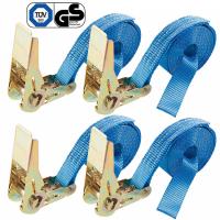 AREBOS 10 x Correas tensoras amarre trinquete una pieza con carraca 4m ,800kg ,25mm - details 12