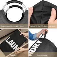 Cesta De Ropa Sucia Plegable De Gran Capacidad Impermeable Para Almacenamiento Doméstico Cesta De Lavandería Para Ordenar Ropa - details 5
