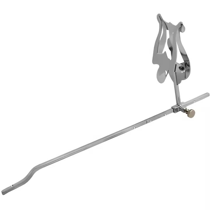 Atril marcha super trombón, distancia ajustable Cromado - 1
