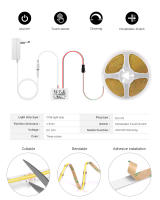 Tira De Luz LED COB 24V Para Espejo De Maquillaje Con Sensor Táctil Y Regulación De Brillo Para Baño Y Dormitorio Iluminación Moderna - details 1