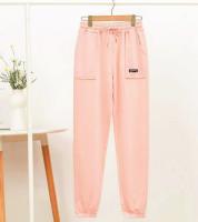 YUNI，pantalon chandal con puño， pantalones largo de mujer ，sin pelo ，con cintura elastica y Cordón ajustable，tiene 2 Bolsillo delantera。90149 - details 1