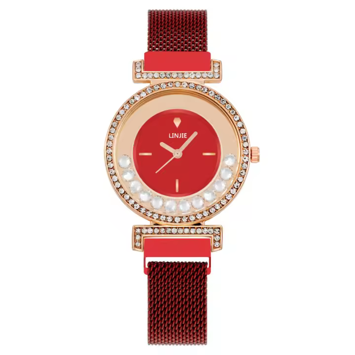Reloj Mujer con Mecanismo Giratorio Hipnótico - Cristales en Movimiento Constante - Arte en Muñeca - 1