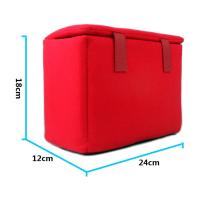 Bolsa De Protección Para Cámara DSLR Canon Nikon Sony Con Partición Y Piel De Velvet Bolsa Suave Antichoque Para Lentes De Cámara - details 1