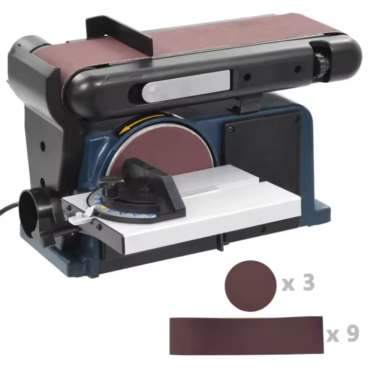 vidaXL Lijadora de disco y banda 370 W 150 mm - 1
