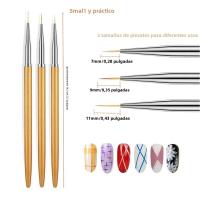 3Pcs Línea De Uñas Acrílicas Francesas Con Dibujos De Rayas Para Arte De Uñas Uso DIY Con Tóner De Gel UV Herramientas De Manicura - details 6