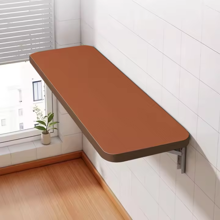 Mesa Plegable de Pared Mesita Auxiliar Abatible Colgante 60*30*1.6cm Portátil para Cocina Comedor Dormitorio - 1