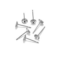 100pcs Platos De Sellado De Aretes En Acero Inoxidable Para Cabochones 4/5/6/8mm Base De Banda Para Creación De Joyería DIY - details 7