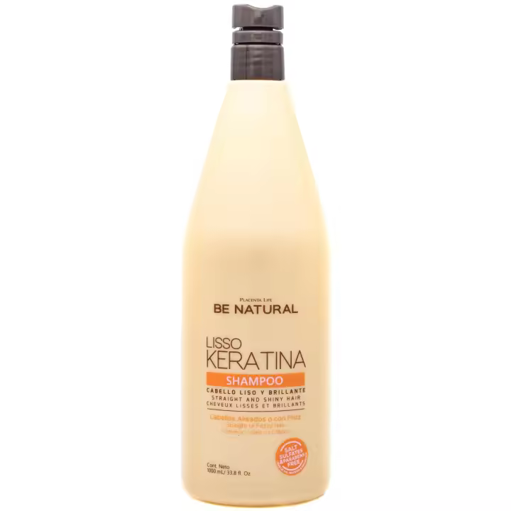 Be Natural Lisso Keratina Champú 1000 ml - 1