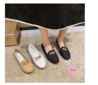 Zapatos De Mujer Otoño Primavera Nuevos Con Cadena Metálica Cuña Baja Punta Redonda Casual Zapatos De Mujer Loafer Para Madres - details 3