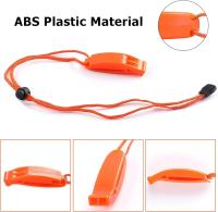 Silbato de supervivencia, silbato de emergencia portátil con cordón reflectante ajustable, silbato de emergencia de seguridad con cordón para actividades al aire libre (paquete de 4) - details 0