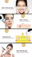 Limpieza Facial Profunda Con Scrubber Ultrasonido Eliminador De Quistes Faciales Ionizador De Poros Acné Limpieza De Piel Rechargeable Battery - details 11