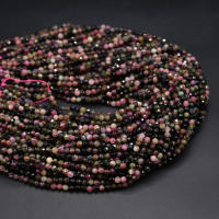 Bolas De Piedra Natural Turmalina Colorida Con Facetas Para La Creación De Joyas Manualidades Collares Pulseras Accesorios - details 5