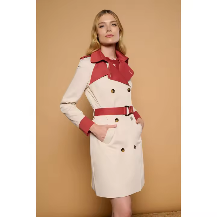 PREVENTA Gabardina -Minueto- TEJA COAT - 1