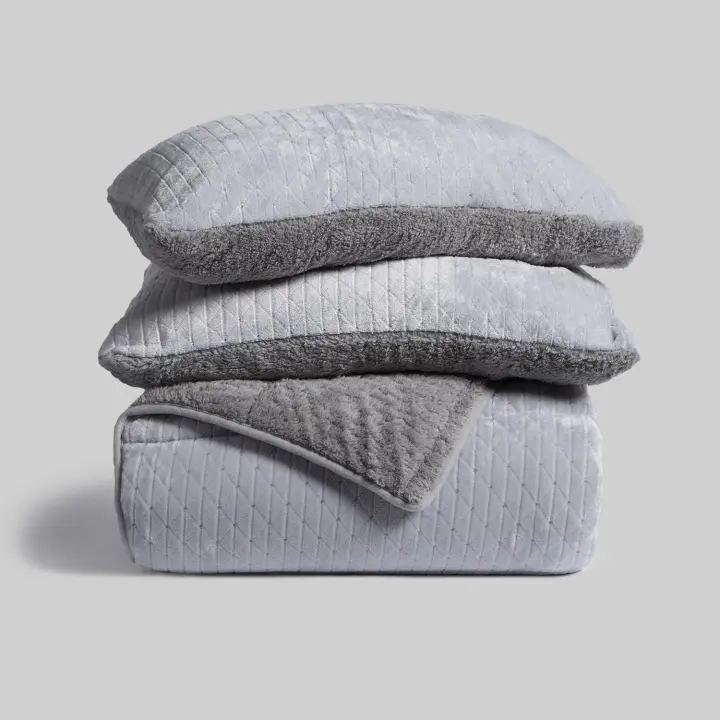 Edredon Jacquard Estela Gris + Funda Cojín LlarTextil - Calidez Asegurada - Fabricado en España - 1