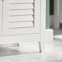 SoBuy BZR13-W Mueble Auxiliar para baño Armario de baño Organizador con 2 estantes y 2 Puertas ES - details 3