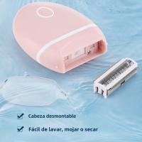 Afeitadora Eléctrica Mini Para Mujeres Trimmer De Bikini Peluca Painless Segura Para Piernas Brazos Axilas Área Intima Epilador - details 2