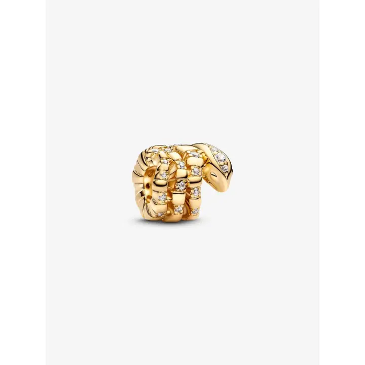 Pandora - Charm de serpiente enroscada - Baño de Oro de 14K - 1