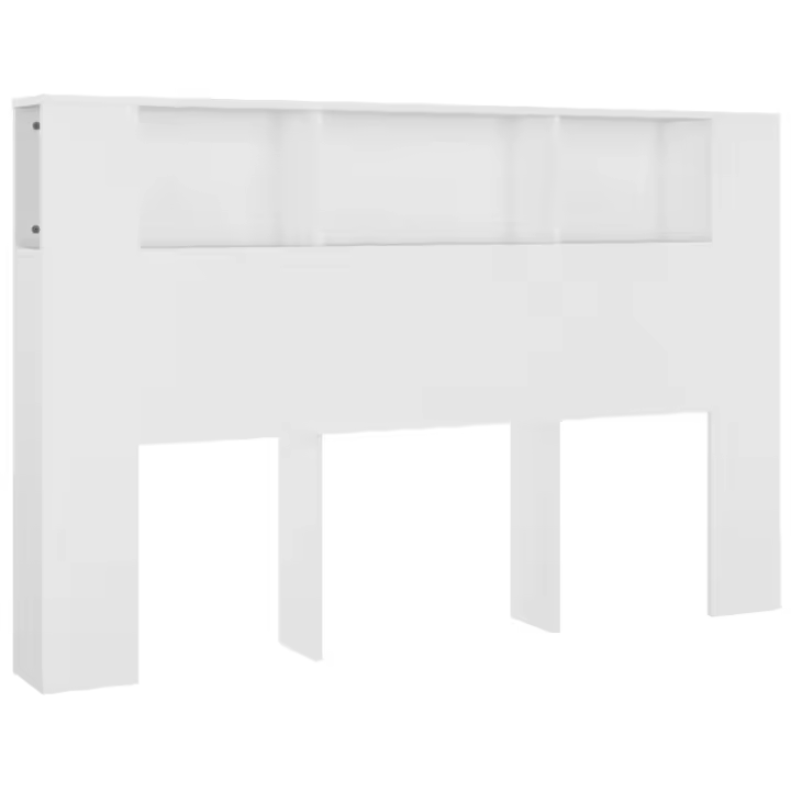vidaXL Mueble cabecero blanco 160x18,5x104,5 cm - 1