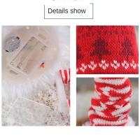 Muñeca Luminosa De Piernas Largas Sin Cara Con Pantalones Rayados Y Colgante De Santa Claus Figura De Navidad Para Decoración Del Hogar - details 11