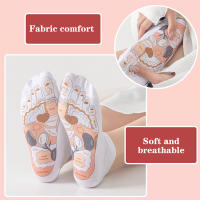 Calcetines De Masaje Para Los Pies Con Acupuntura Y Reflexología Calcetines De Yoga Diseño De Puntos Del Pie Con Palos De Masaje Para Mujeres - details 4