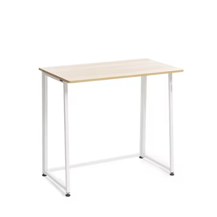 Innovagoods ®   Desk, folding table, desk table, various uses for working, eating thanks to its easy and portable design, measurements 40 x 40 x 50 cm, white color - 1