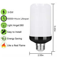 Bombilla LED E27 Con Efecto De Llama Natural Simulada Luz Decorativa Dinámica Para Iluminación De Hogar Fiesta - details 4