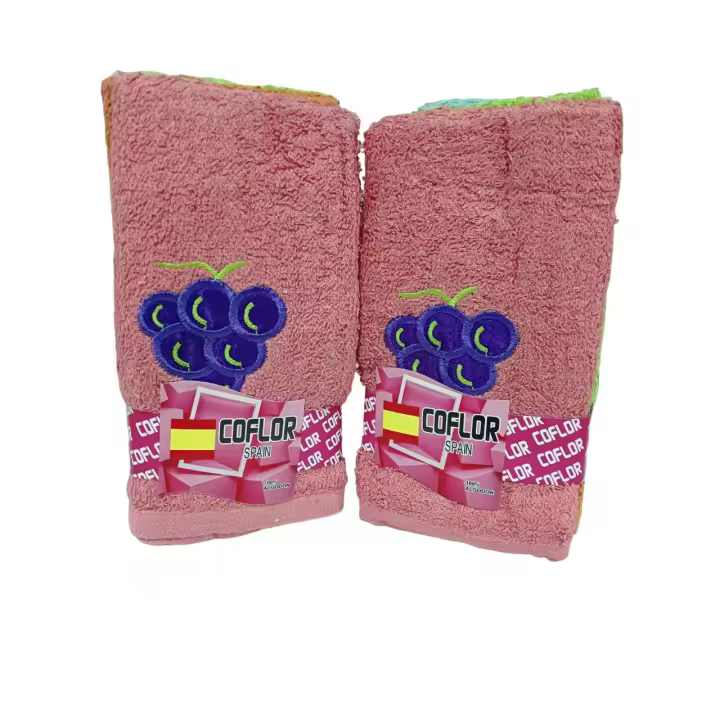 Mommata Paño Cocina Frutal Pack 6 Unidades 100% Algodón. - 1
