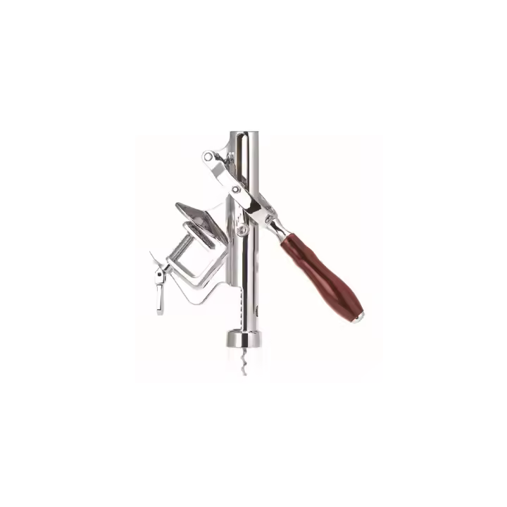 Sacacorchos de pared  Deluxe, Sacacorchos de acero con acabado industrial, incluye fijaciones de pared para una fácil instalación, 31,5 x 6,5 x 26 cm, 1 unidad - 1
