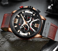 Reloj Curren 8329 Para Hombre Cuero Quadruple Mano Cronógrafo Fecha Resistente Al Agua Moda Casual Lujo Relogio Masculino - details 16
