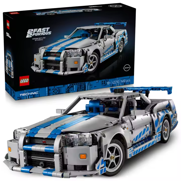 [PREVENTA] LEGO® Technic Coche Nissan Skyline GT-R (R34) de 2 Fast 2 Furious Kit de Maqueta de Coche, Set de Construcción de Vehículo, Regalo Creativo Para Fans Adultos 42210 - 1