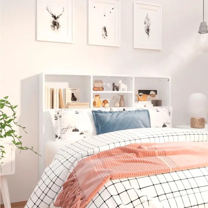 VidaXL Cabecero Zakia 4 módulos diseño minimalista 103,5x120x19 cm - 1