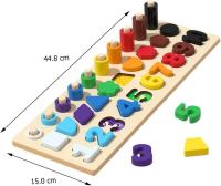 Nenitus Juguete Montessori 1 2 3 años, Juego Montessori de conteo apilamiento y clasificación Matemática, Juguete Educativo, Regalo niños pequeños y bebés. - details 0