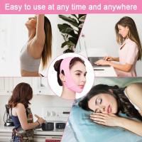 Cinta De Levantamiento Facial V Forma Correa De Barba Suave Para Piel Facial Cinta De Estiramiento Para Dormir Herramienta De Cuidado Del Cuerpo Belleza - details 10