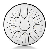 Hluru Glucophone Trompeta De Acero 6 Pulgadas 11 Notas Drum D5 Eterno Para Principiantes Handpan Instrumentos Musicales Multifuncionales - details 10