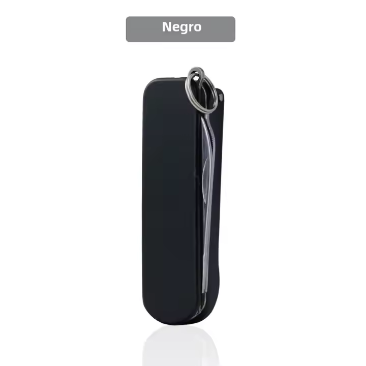 Tijeras De Uñas Multifuncionales 5-en-1 Con Llavero Kit De Herramientas De Manicura Acero Inoxidable Plegable Para Dedos Y Tobillos - 1