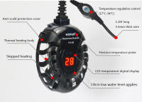 Pequeño Aquecimento De Acuario LED Con Pantalla Digital Nivel De Agua Bajo Para Tanque De Tortuga Automático Temperatura 17-34 Grados - details 5