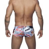 Bikini Para Hombre Brief De Baño Sexy Corto De Natación Y Surf Traje De Baño De Playa Estampado De Lozenges Talla Verdadera - details 6