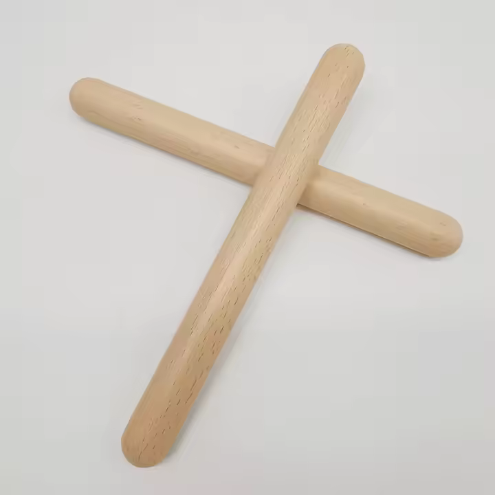 Claves Clásicas De Madera Para Batería Instrumento De Percusión Juguete Musical Para Niños Aprendizaje De Ritmos 20CM - 1