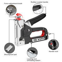 Pistola De Clavos Manual 4 En 1 Para Construcción Y Carpintería Con 600 Clavos Herramienta De Trabajo Con Air Nail En Casa - details 2