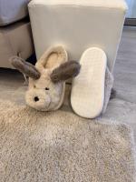 Zapatillas estar por casa mujer  invierno,Pantuflas de perrito - Zapatillas de Felpa peludas Transpirables Zapatillas Divertidas Suela Antideslizante - Pantuflas cálidas y cómodas para Interiores para Mujeres y niñas 36-41 - details 2