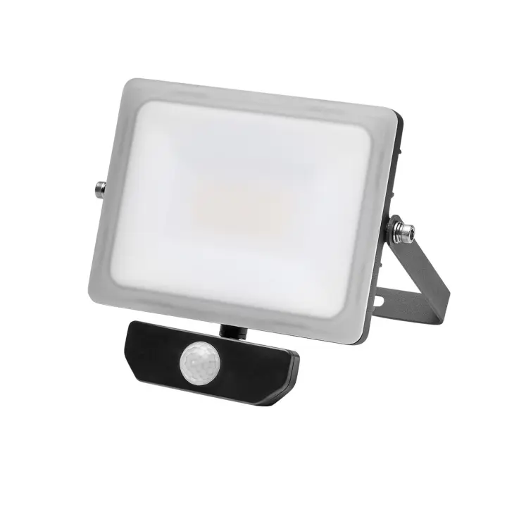 Foco led plano 30 watt. luz blanca 4000º k  ip 65 2400 lumenes con sensor de presencia - 1